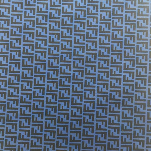 Printed Double F Letter PVC Faux Leather Bags Purse Wallet Phone Case Package Gift Box Leather Fabric