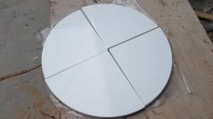 Pure White Marble Soap Dish , Marble Soap Holder For Bathroom Shower Panels