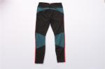 Stretchable Color Blocking Ladies Yoga Outfits 76% Nylon 24% Spandex
