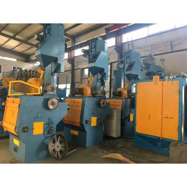 Special Design Tumble Shot Blasting Machine , Airless Sandblaster Short Process Times