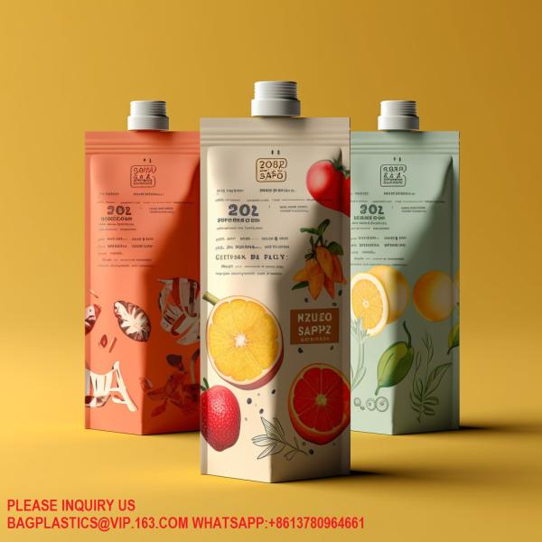 Quality Custom Refillable Alcohol Soy Milk Jelly Juice Liquid Beverage Bottle Eco-Friendly Spout for sale