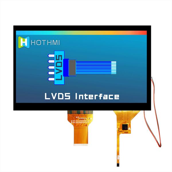 10.1 Inch High Brightness TFT LCD With CTP | 1024x600 Resolution LVDS Interface