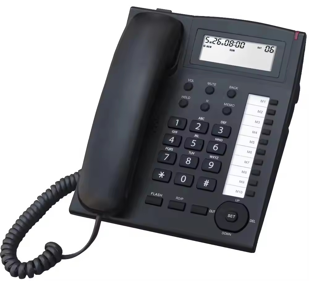 Caller ID phone with 10 speed dial keys