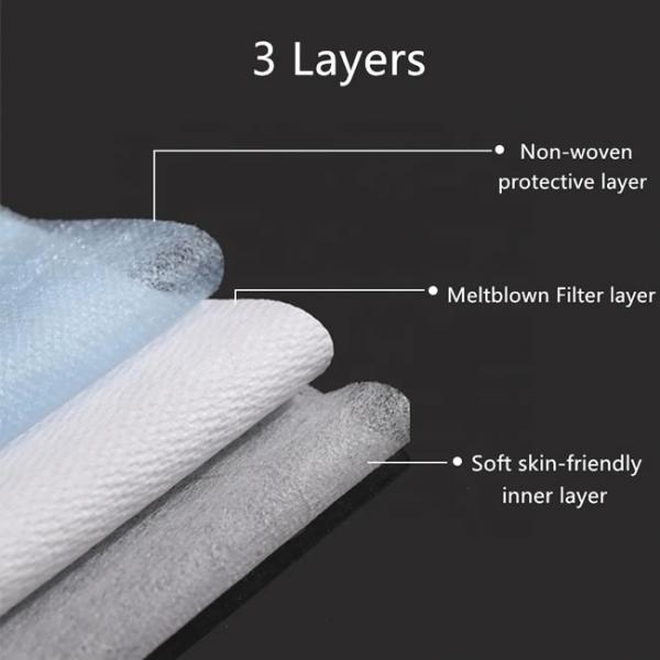 Ce Fda Stocks Medical Mask Disposable 3-Ply Face Mouth Mask