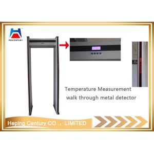 China Two-in-one Infrared Thermometer Walk Through Metal Detector wholesale