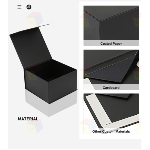 Matte Black Apparel Packaging Box Flat Folding Baseball Cap Shipping Box