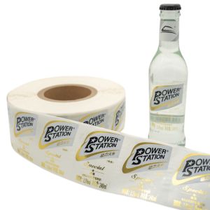 China Waterproof Round wine bottle Labels Sticker food and beverage labels wholesale