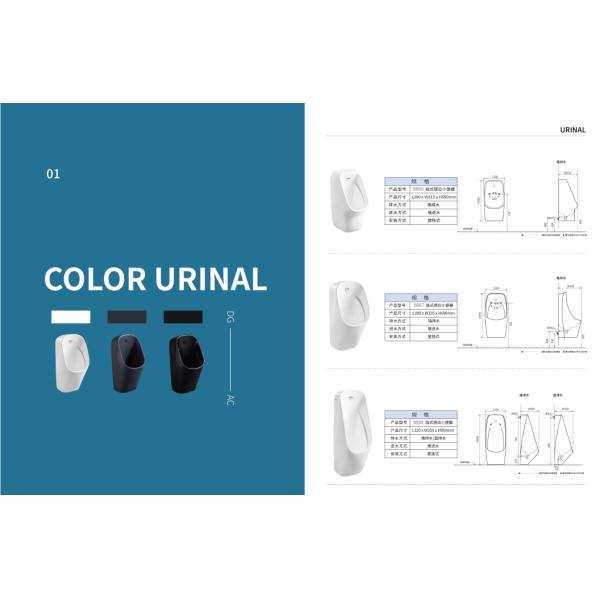 Modern Design Wall Mounted Sensor Urinal WC Bathroom Men Urinal Flush Ceramic Wall hung for Hotel Use