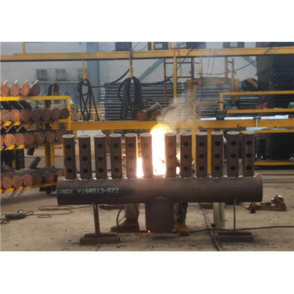 Pressure Vessel TIG Welded Boiler Manifold Headers Heater Parts