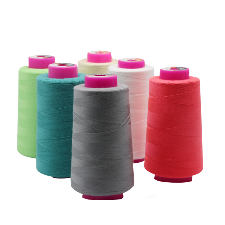 Polyester Cotton Thread Durable 20/2 20/3 40/2 Spun Yarn for Women's Clothing Sewing