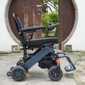 China PU Tyre Foldable Electric Wheelchair Portable Lightweight wholesale