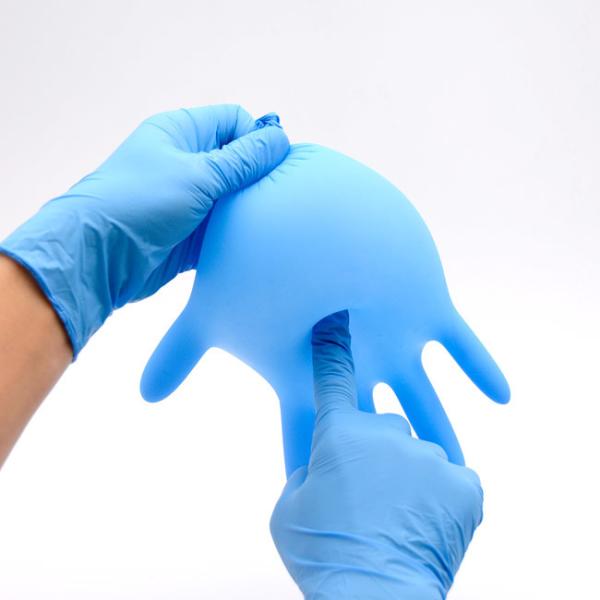 Multi Size Disposable Nitrile Gloves Non Sterile Polyvinylchloride Material