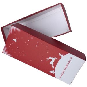 China Disposable White Card Paper Reusable Christmas Boxes , Solid Gift Boxes wholesale