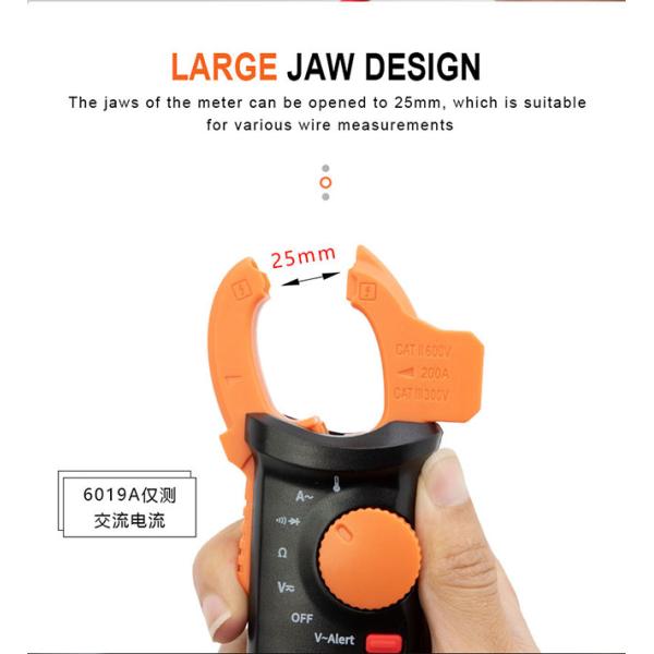 MINI True RMS AC Digital Clamp Multimeter 6019A With Temperature Test