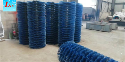 wavy nylon brush for skid steer loader sweeper