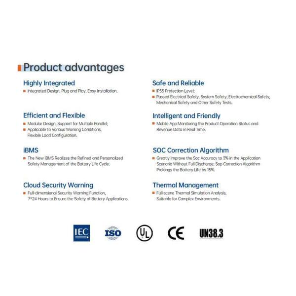 200kwh-386kwh 100kw 120kw All-in-One AC Cooling LiFePO4 Battery Commercial Energy Storage System