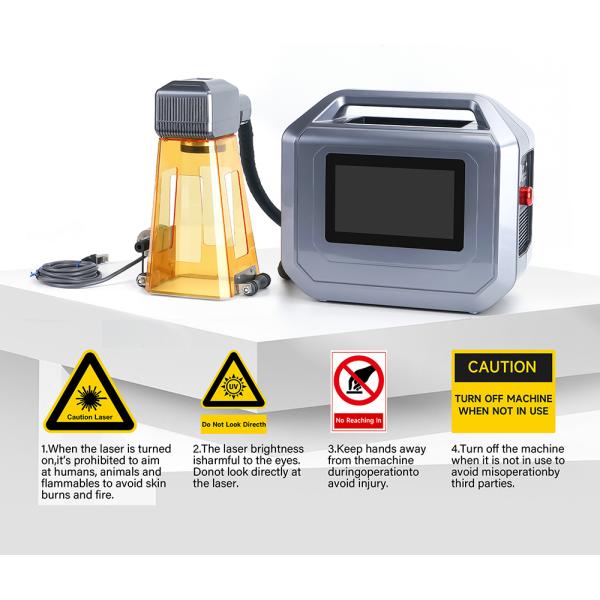 4.5kg Handheld Portable Mini Fiber Laser Marking Machine 20W 30W 50W