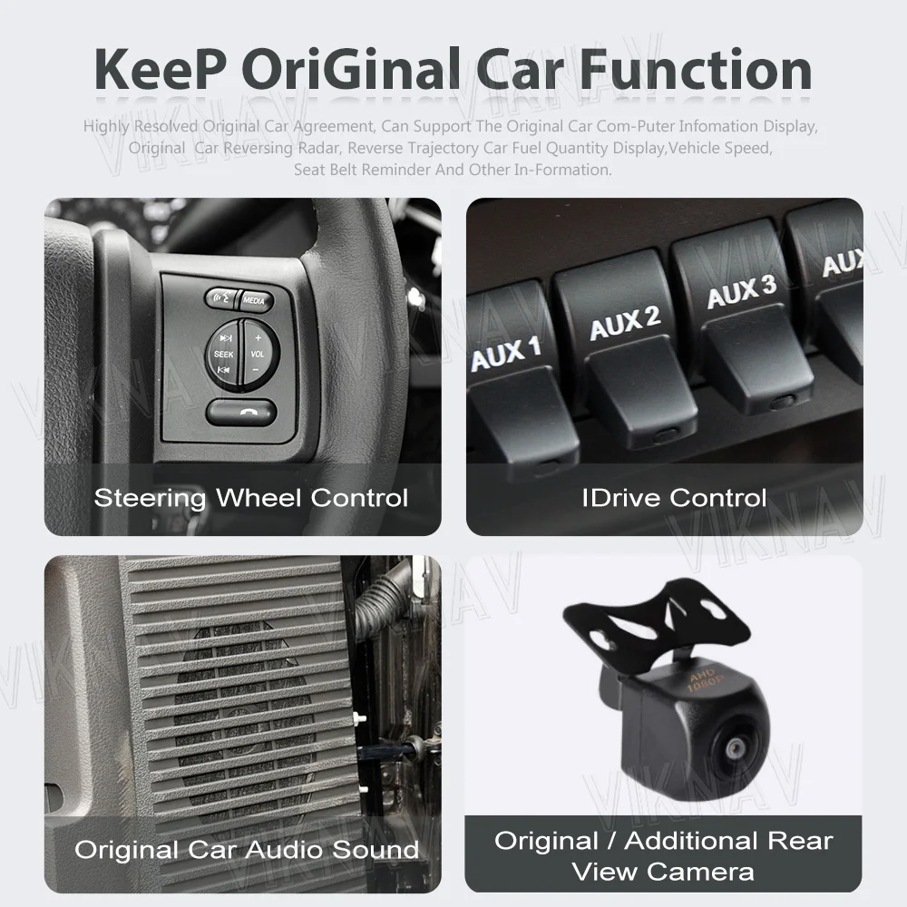 Viknav 12.1Inch Android Touch Screen Car Radio Ford F250 2013 2014 Carplay Auto Stereo Aftermarket Head Unit Video Player