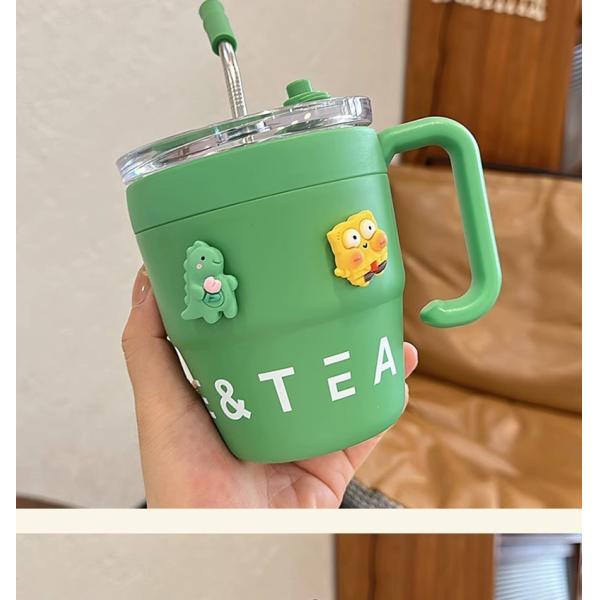 Office and Home Essential Stainless Steel Insulated Mug / Tumbler with Lids and Straws Direct Drinking or Straw Option