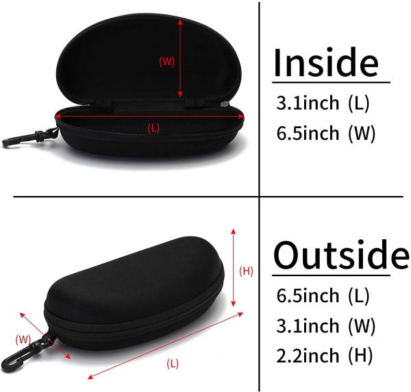Quality EVA plastic Hard Shell Eyeglass Case , BSCI Sunglasses Travel Case for sale