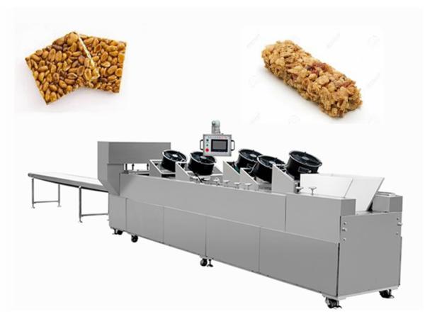 Quality Sesame Nut Crispy Molding Candy Cutting Machine / Puffed Cereal Bar Forming Machine for sale