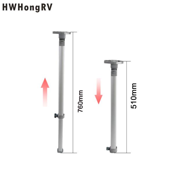 RV wall table leg with sliding function and motor homes telescopic table legs support