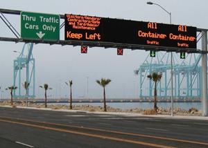 SMD Traffic LED Display , LED message sign board 15625 dot/㎡ Density
