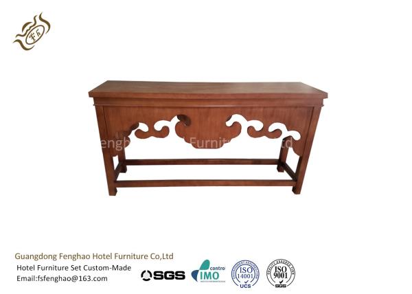Quality Mahogany Carving Patrerns Hallway Console Table / Entryway Rustic Console Table for sale