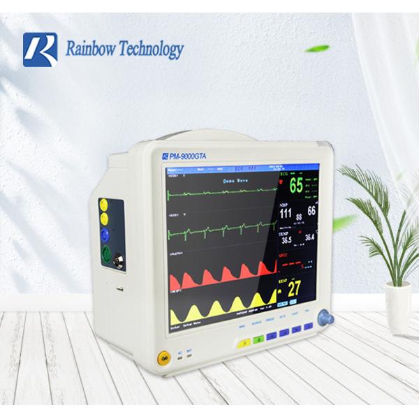 220V Multi Parameter Vital Sign Monitor 3-5 Leads ICU Bedside Monitor