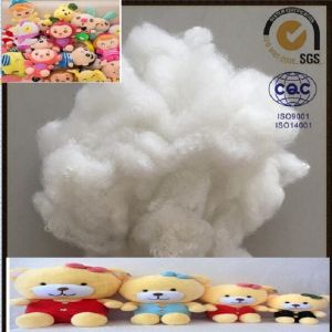 12Dx76mm Solid Recycled Polyester Staple Fiber Good Resilience With Silicon