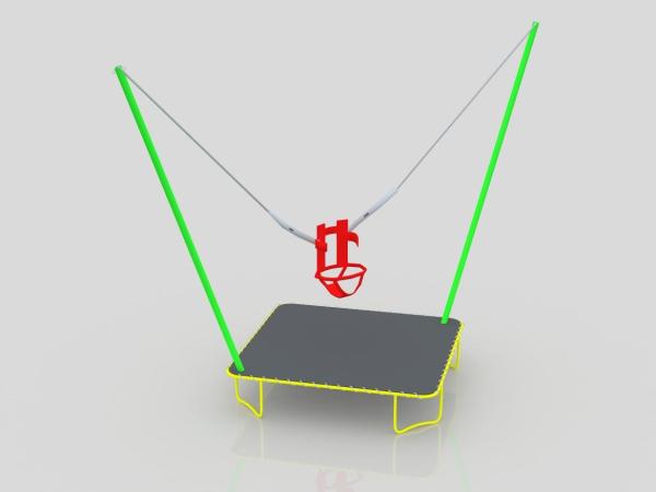Quality Rope Mobile Inflatable Jump Park Children Bungee Trampoline Jumping for sale