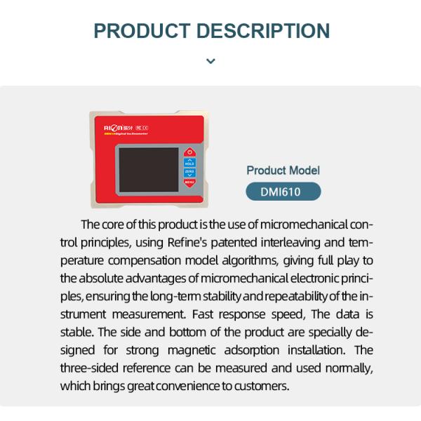 1.5V 2 Axis Magnetic Digital Protractor DMI