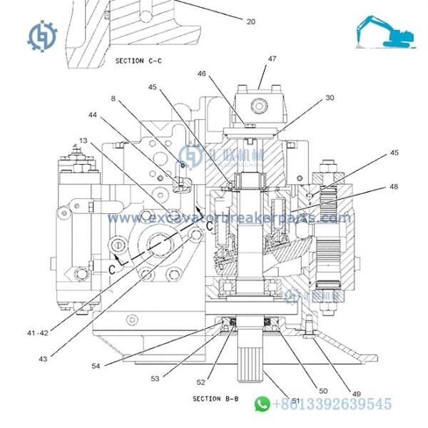 CATEEEEEE 320C 321C L Excavator Hydraulic Pump 200-3366 2003366 Digger Parts Main Pump