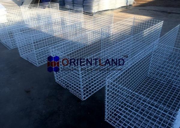 Quality Smooth And Tidy Surface Welded Mesh Gabion Baskets Permeable No Collapse for sale
