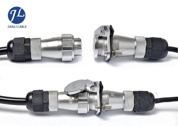 Quality Pvc Shielding 7 Pin To 2 Way Vision Systems Cable For Vehicle Cctv Safety System for sale