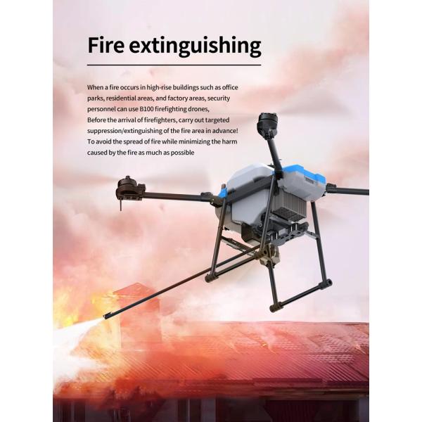 Professional Building Facade High Pressure Washing Drones Building Roof Windows Cleaning Drone