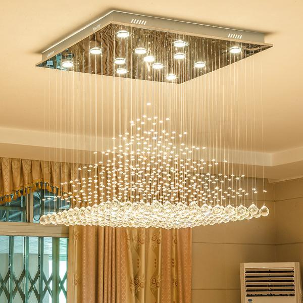 JYLIGHTING Customized LED Crystal Ceiling Lamp Large Project Led Crystal