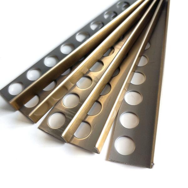 T Shape Stainless Steel Divider Strips Floor Divider Round Edge