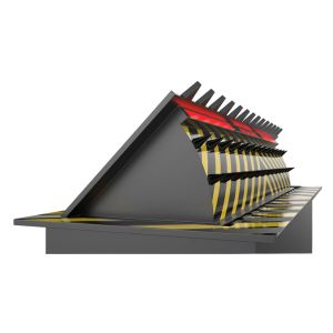 High security automatic vehicle control hydraulic rising roadblockers with 3s