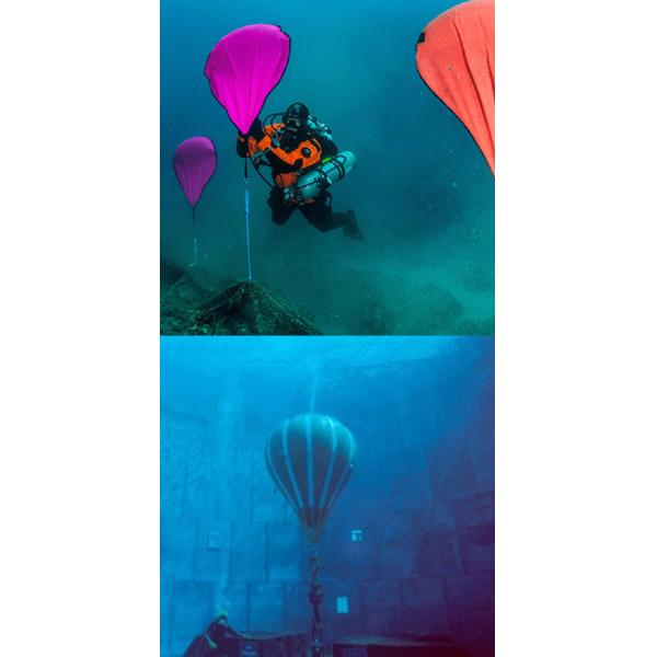 100kg Underwater Lift Bags Floating Parachute Type Diving Type