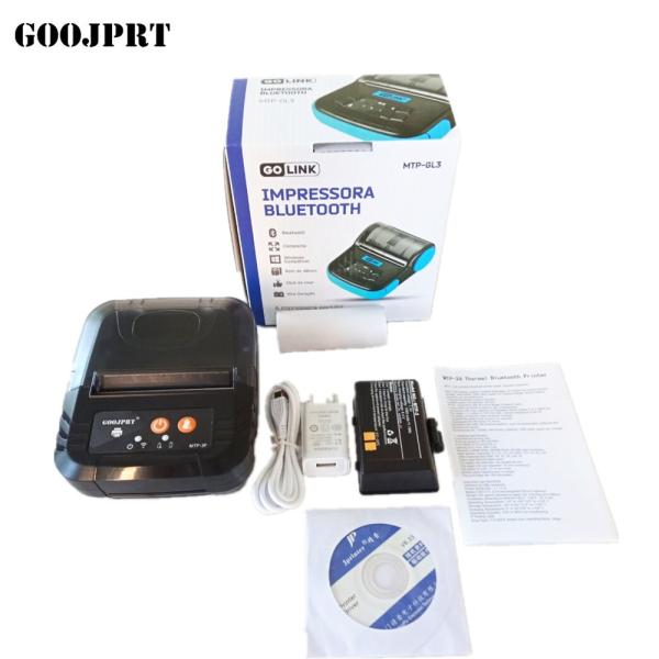 Handheld Mini Bluetooth Printer 5V 2A Power USB Barcode Receipt Printer