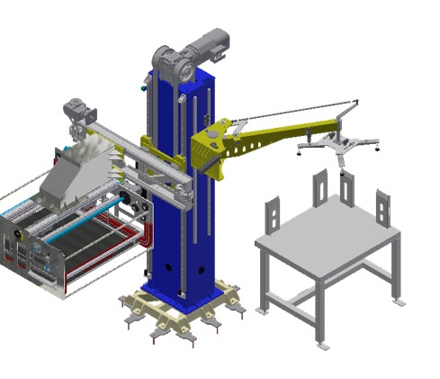 150L/Min Automated Palletizing System Palletiser For Beverage Production Line
