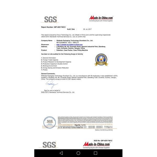 100Kg Mechanical Stretch Robotic Bag Case Packer Palletizer