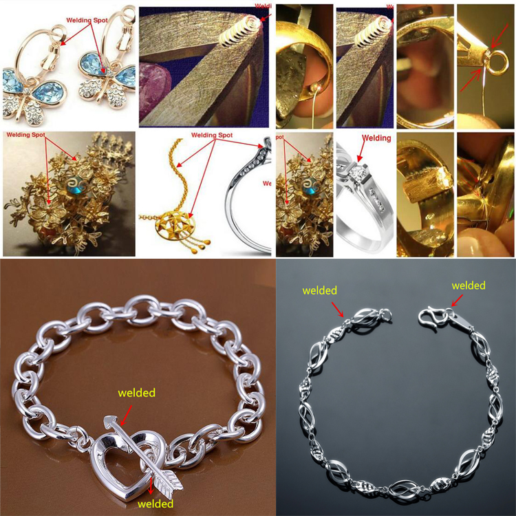 200w 300w Gold Silver Jewelry Chain Welding Soldering Repairing Machine with Adjustable Single Pulse Energy