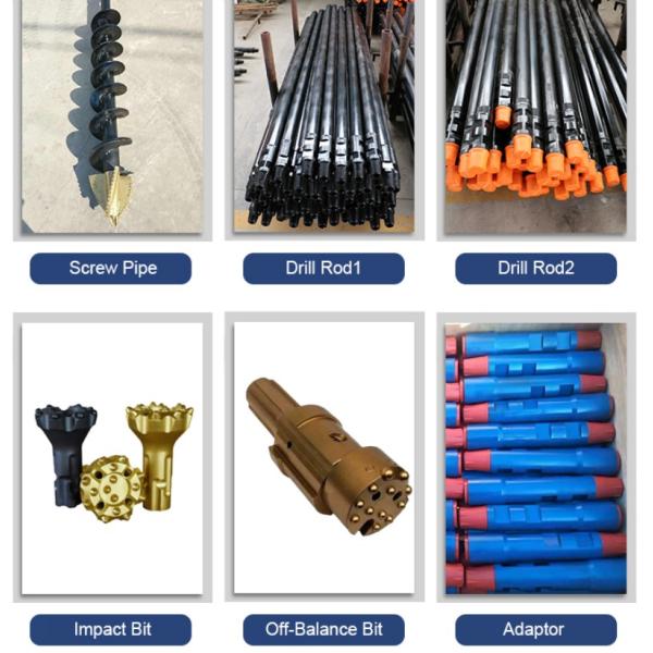 Hydraulic Crawler Portable Borewell Drilling Rigs 200m Depth Water Well