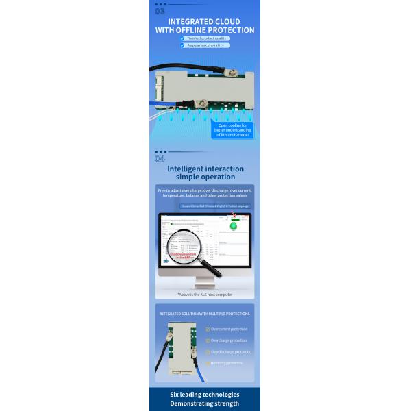 KLS Bms: 20s 72v 50a Active Equalizer Balancer for Lithium Li-ion Battery - Efficient Energy Transfer Solution