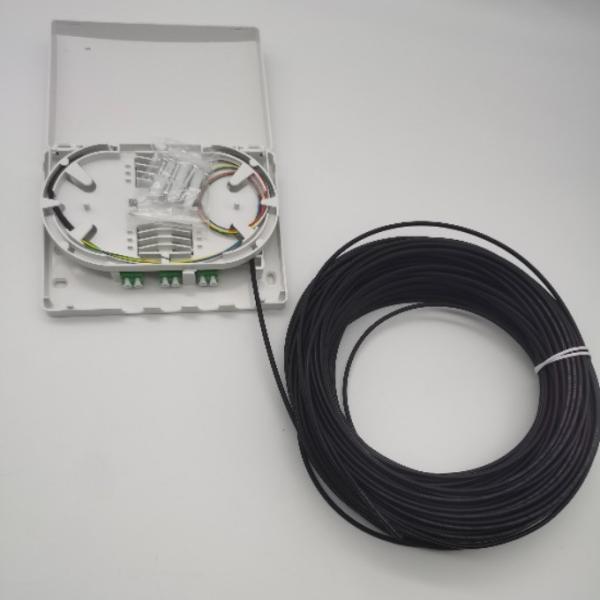 Quality 6Cores LC/APC Pre-Connectorized Optical Distribution Box 6Fibers Wall Outlet PTO Box for sale