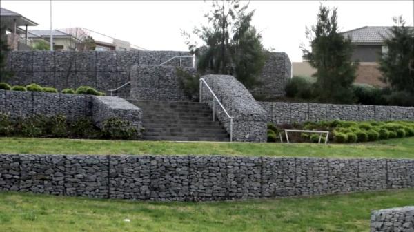 Quality 80x100mm Double Twist Wire Mesh PVC Coated Gabion Sack for sale