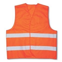 China Orange Knitted Reflective Vest 125g Road Safety Facilities wholesale