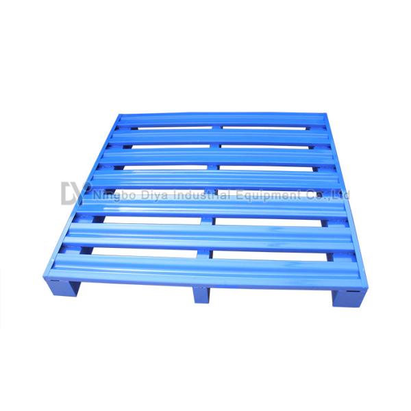 The Blue Metal Tray Stacking Rack System , Adjustable Metal Tire Rack Storage System